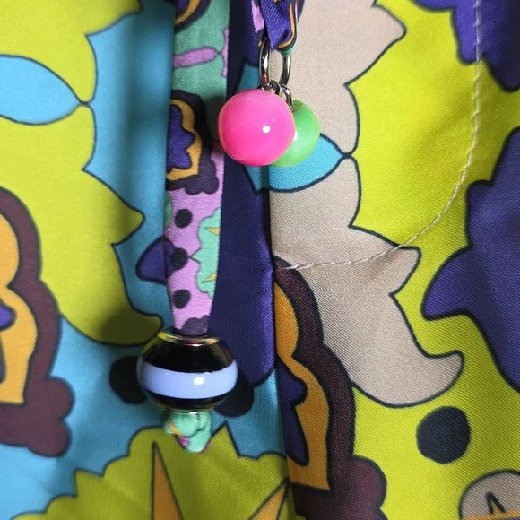 Zara Silky Multicolored Pull On Pants, Size Large - Picture 7 of 10